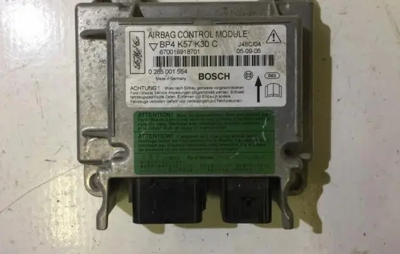 Mazda 3 I Airbag control unit/module 0285001554 bp4k57k30c