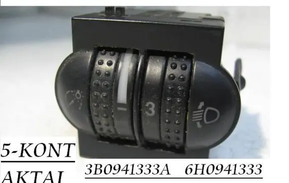 Volkswagen Polo III 6N 6N2 6NF Headlight level height control switch 3B0941333A 6H0941333