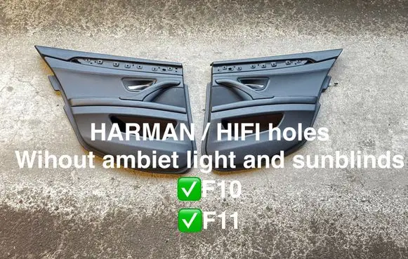BMW 5 F10 F11 Rear door card panel trim 6224457 1696963 5085907