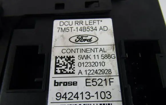 Ford C-MAX I Rear door window regulator motor 7M5T14B534