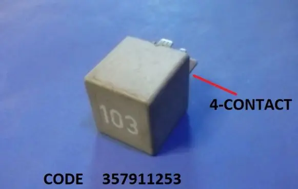 Volkswagen Caddy Fuel pump relay 357911253