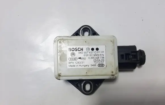 Audi A5 8T 8F ESP acceleration yaw rate sensor 8K0907637C