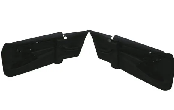 Rear door card panel trim