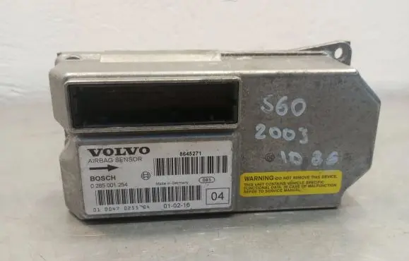 Volvo S60 Airbag control unit/module 0285001254 01004702550 8645271