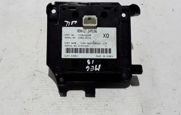 Renault Megane III Multifunctional control switch/knob 253B02542R