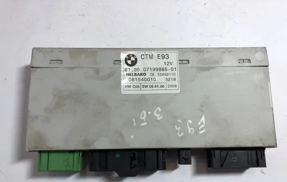 BMW 3 E92 E93 Sunroof control unit/module 07199885 61350719988501 55892110