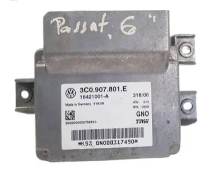 Volkswagen PASSAT B6 Hand brake control module 3C0907801E 16421001A GN000317490