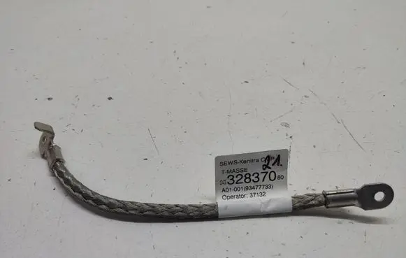 Opel Mokka B Negative earth cable (battery) 9832837080