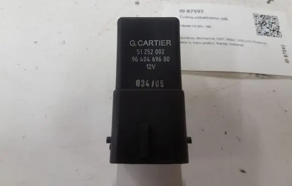 Citroen C5 Glow plug pre-heat relay 51252002 9640469680