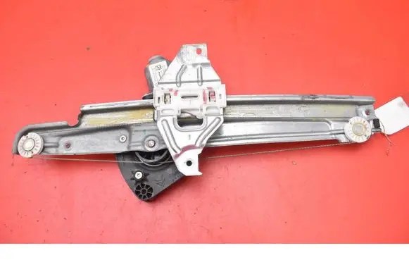 Rear door window regulator with motor
