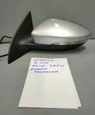 Volkswagen Scirocco Front door electric wing mirror 1K8857501BB LA7W 1K8857501