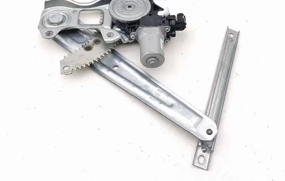 Rear door window regulator with motor