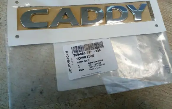 Volkswagen Caddy Manufacturers badge/model letters 2K5853687 NE70434
