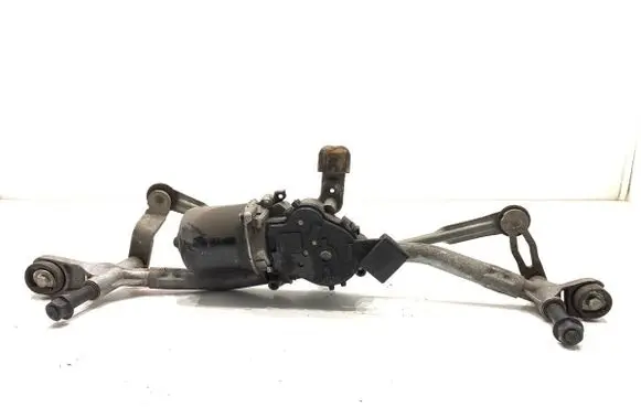Front wiper linkage and motor