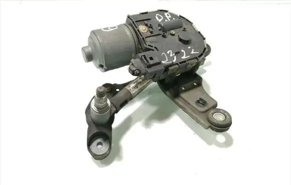 Front wiper linkage and motor