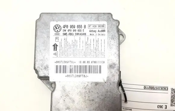 Audi A6 S6 C6 4F Airbag control unit/module 4F0959655B