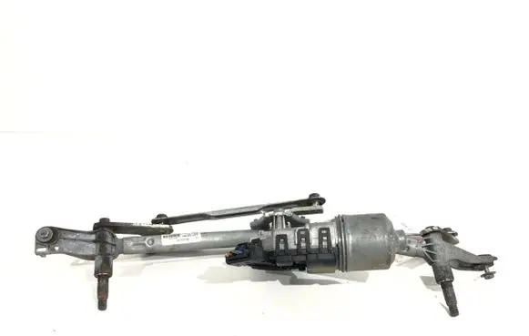Front wiper linkage and motor