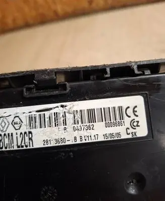 Renault Modus Comfort/convenience module BCML2CR 0497362 00096861
