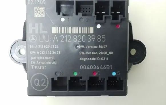 Mercedes-Benz C W204 Door control unit/module A2128203985