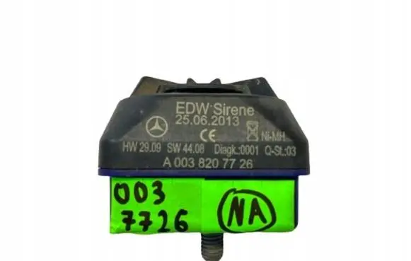 Mercedes-Benz E W212 Alarm system siren A003820772600