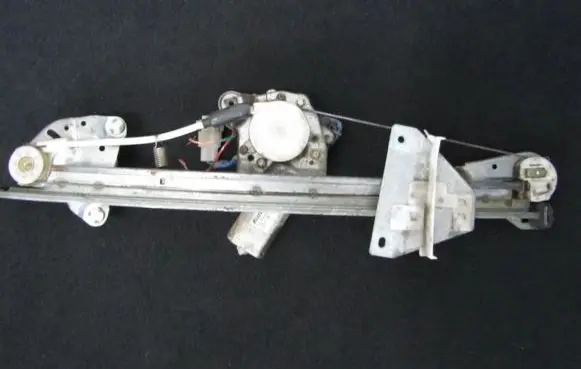 Sliding door window regulator with motor