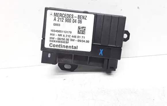 Mercedes-Benz E C207 W207 Fuel injection pump control unit/module A2129000406 A2124460171 5WK49694EBF