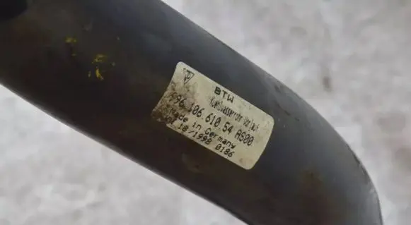 Porsche 911 996 Coolant pipe/hose 99610661056 99610661053 99610661054