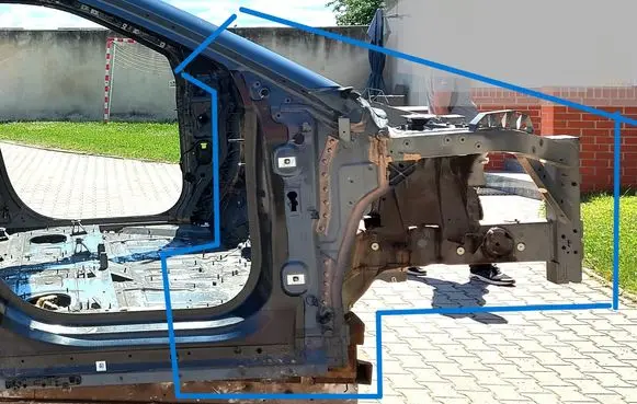 BMW iX Front side member