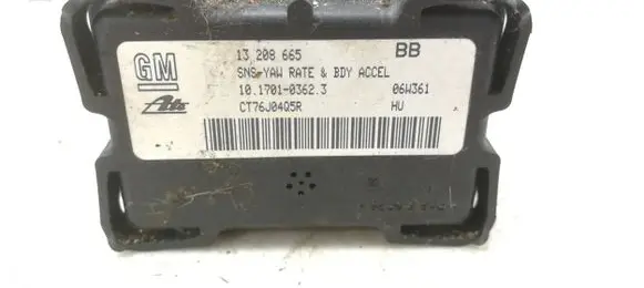 Opel Astra H ESP acceleration yaw rate sensor 13208665 10170103623 CT76J04Q5R