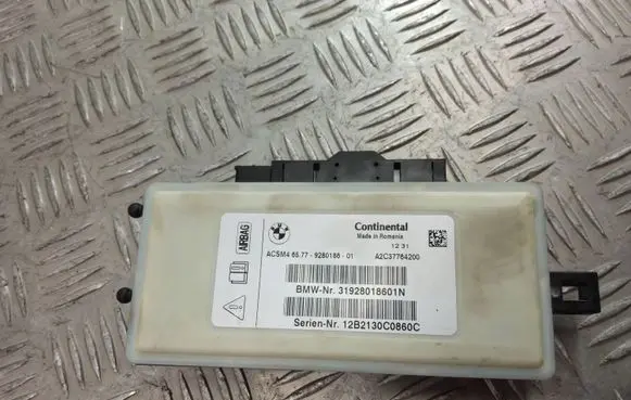 BMW 5 F10 F11 Airbag control unit/module 9280186