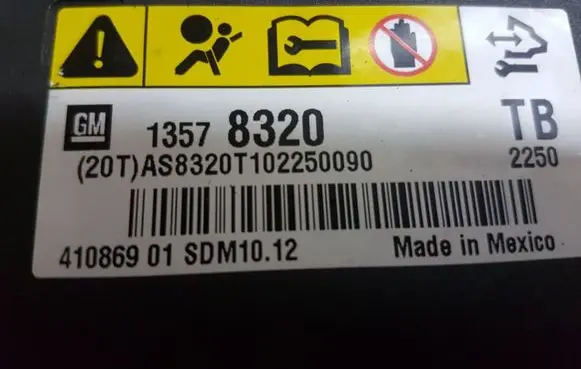 Opel Insignia A Airbag control unit/module 13578320