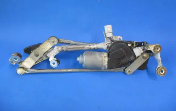 Front wiper linkage and motor