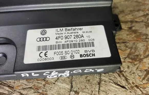 Audi A6 S6 C6 4F Other control units/modules 4F0907280A 4F0910280