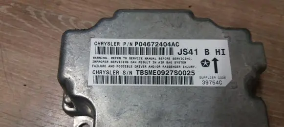 Chrysler Sebring (JS) Airbag control unit/module P04672404AC TBSME0927S0025