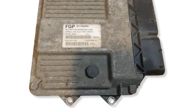 Fiat Doblo Engine control unit/module ECU 51784560 MJD6F3D4 HW03R