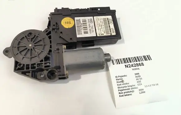 Audi A8 S8 D3 4E Front door window regulator motor 4E2959802B