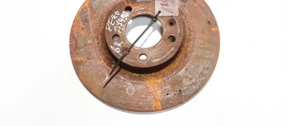 Peugeot 407 Rear brake disc neventiliuojamas