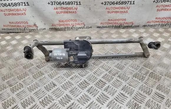 Skoda Octavia Mk2 (1Z) Front wiper linkage and motor 1Z1955023C 1Z1955119A