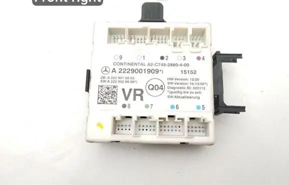 Mercedes-Benz S W222 Door control unit/module A2229001909