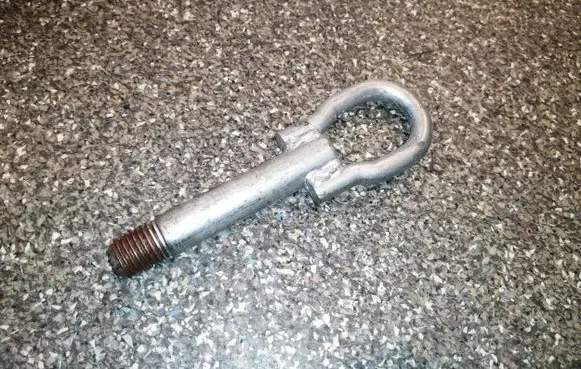 Towing hook eye