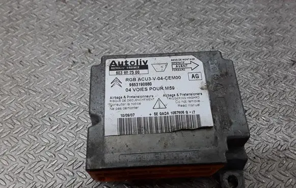 Peugeot Partner Airbag control unit/module 603602500