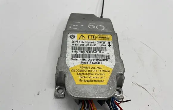 BMW 5 E60 E61 Airbag control unit/module 911421501