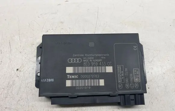 Audi A4 S4 B7 8E 8H Comfort/convenience module 8E0959433CC 00002727E2 02201919