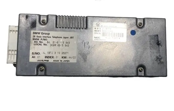 BMW 7 E65 E66 Bluetooth control unit module 6915943 90666915943 1R1J3102527