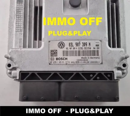 Volkswagen PASSAT B7 Engine control unit/module 03L907309N 0281016374