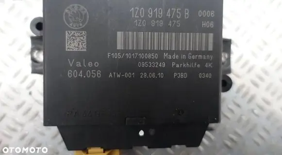 Skoda Superb B6 (3T) Parking PDC control unit/module 1Z0919475B 09533249 604056
