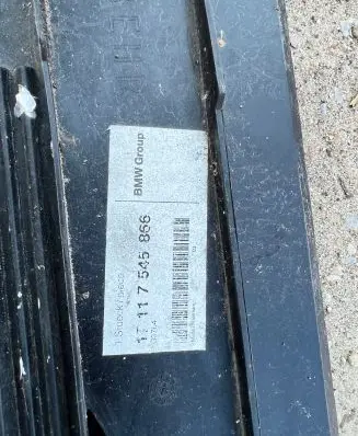 BMW 5 E60 E61 Radiator support slam panel 7545866