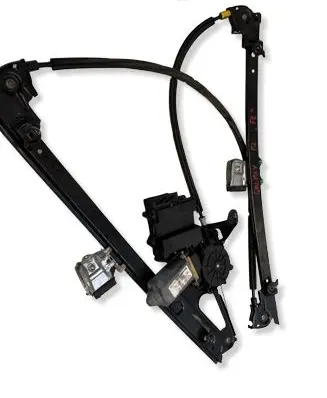 Volkswagen Sharan Front door window regulator with motor 7M3959801