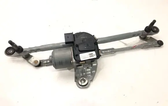 Front wiper linkage and motor