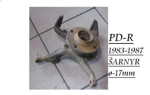 Front wheel hub spindle knuckle